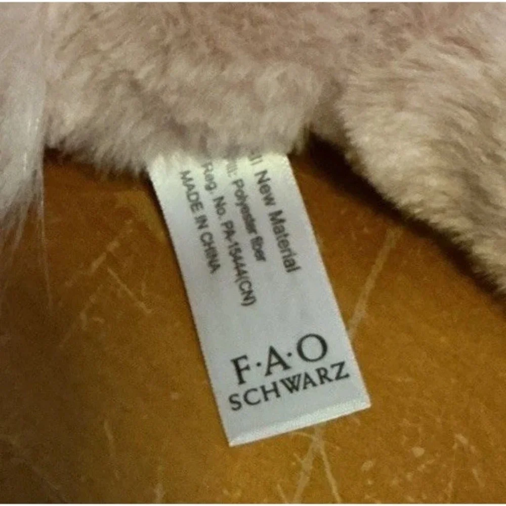 2022‎ FAO Schwarz Pink Unicorn Gold Glitter Soft Plush Stuffed Animal Toy 9